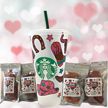 Load image into Gallery viewer, Cowgirl Starbucks Cold Cup Valentine's Gift Bundle