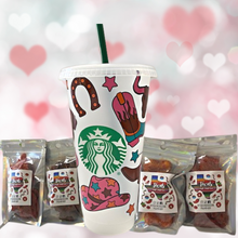 Load image into Gallery viewer, Cowgirl Starbucks Cold Cup Valentine&#39;s Gift Bundle
