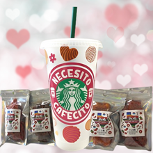 Load image into Gallery viewer, Necesito Cafecito Starbucks Cold Cup Valentine&#39;s Gift Bundle
